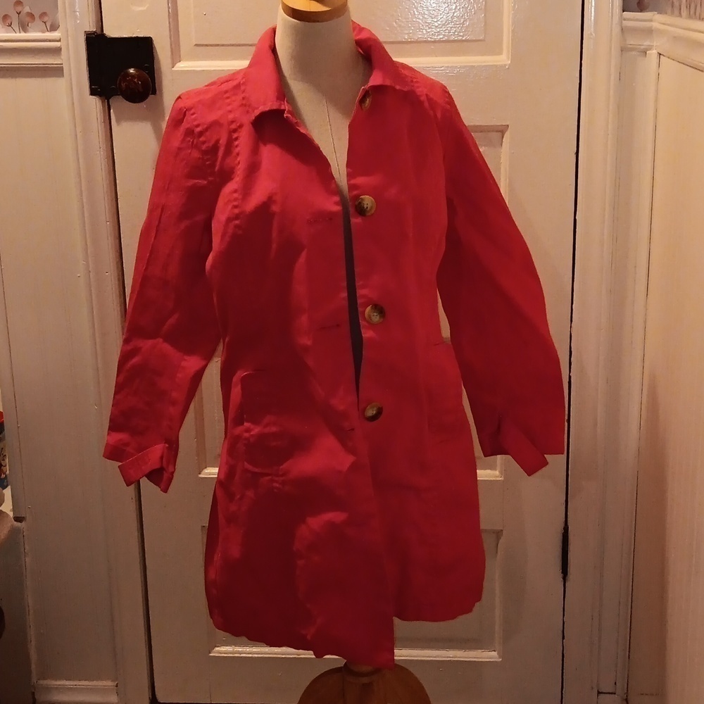 Old Navy large pink tench coat 💕